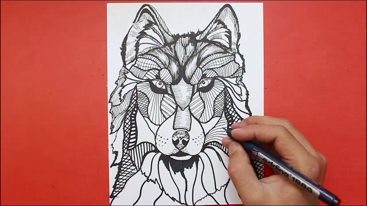 Dibujos Faciles │ How to Draw a Wolf │ Como Dibujar un Lobo