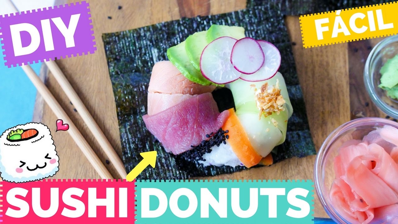Donas de Sushi (DIY Sushi Donuts) - La Cooquette