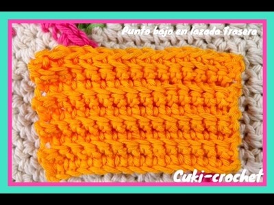 Izquiera Crochet: punto bajo en la lazada trasera (Left hand)(zurdos)