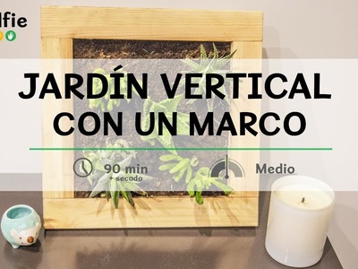 Jardín vertical con un marco · Handfie DIY