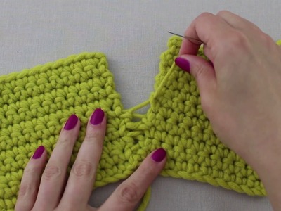 Mis Creaciones de Crochet - Técnica 09 B: Punto de colchonero