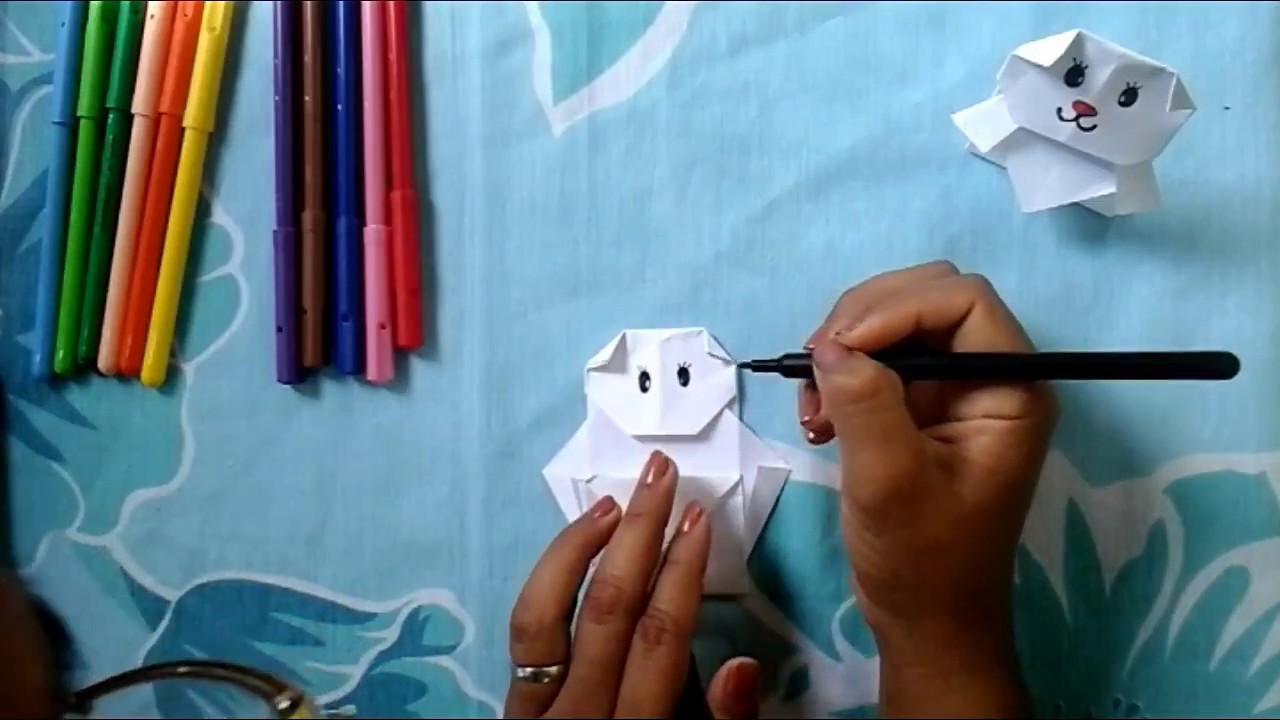 Oso de papel │ Como hacer un Osito de Papel │ Origami - Papiroflexia