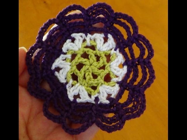 Paso a paso flor a crochet cadenitas para principiantes ganchillo fácil