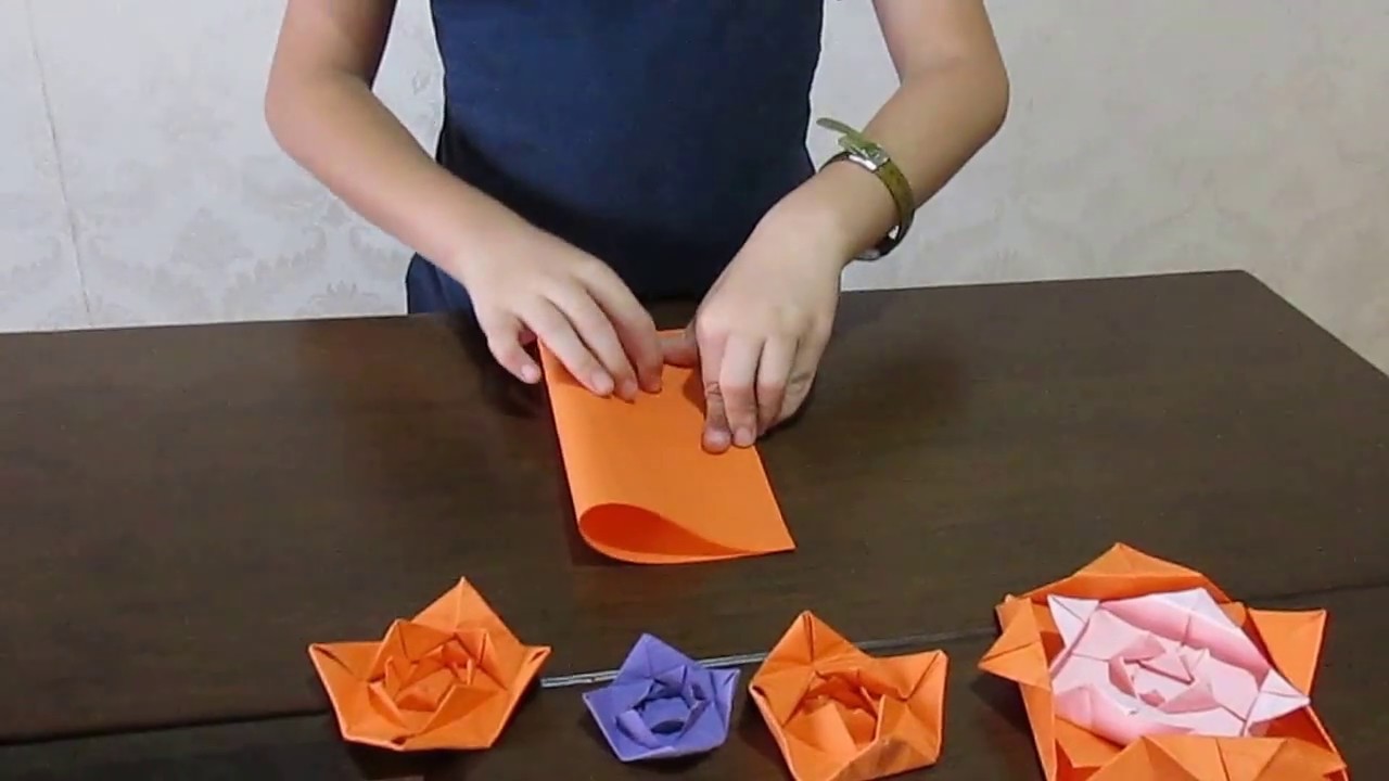 Rosas de origami