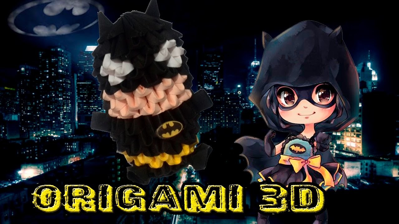 Tutorial - DIY. Chibi Batman en Origami  3D