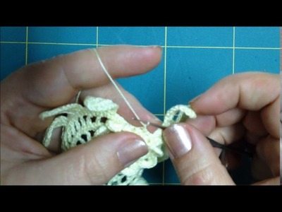 Video Nº16.2.Tejer flor a crochet  desde un dibujo. Crochet irlandes.