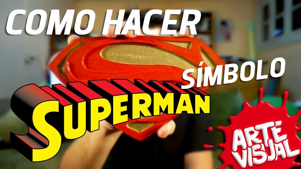 ARTE VISUAL - SUPERMAN COMO HACER SÍMBOLO #AbrilVideosMil DIY #DCComics #JUSTICELEAGUE