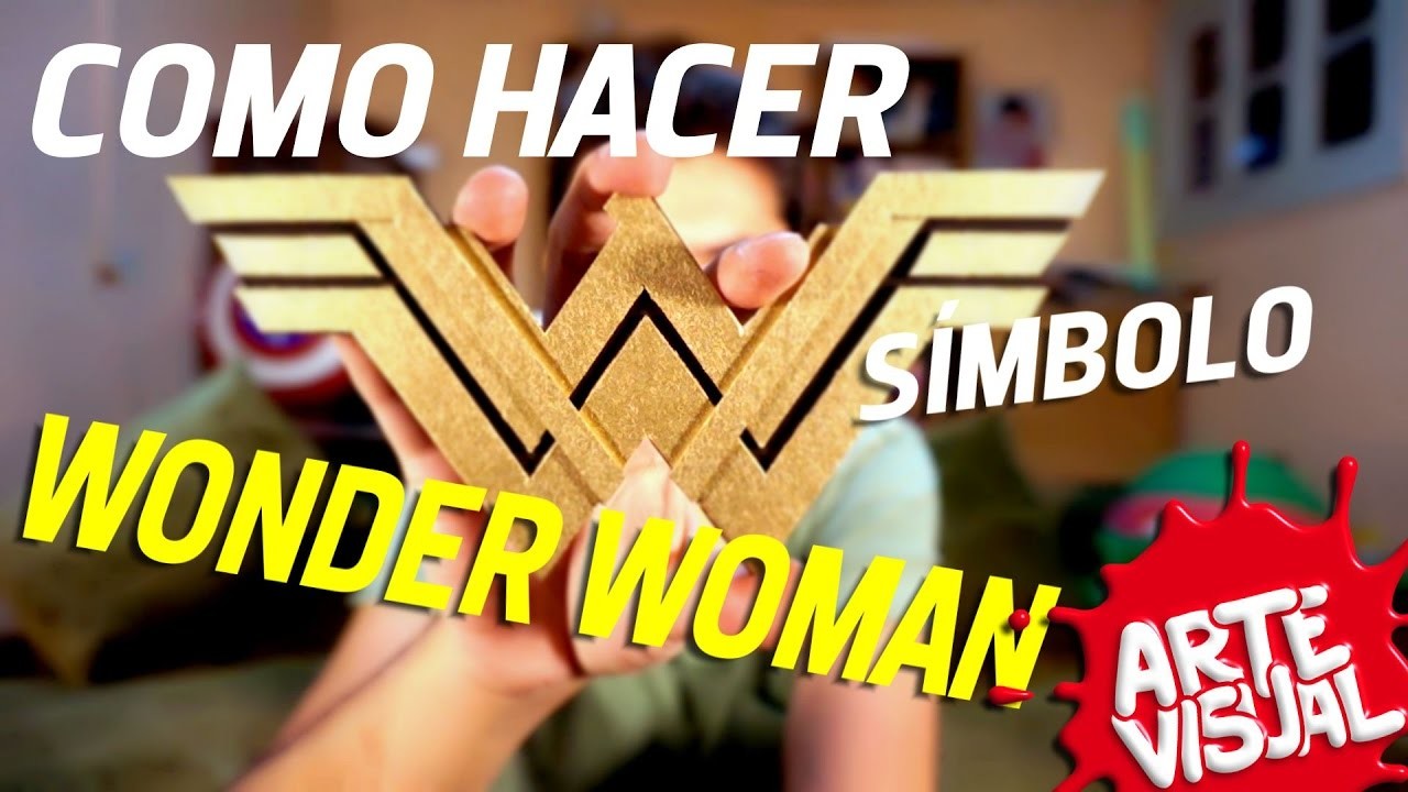 ARTE VISUAL - WONDER WOMAN COMO HACER SÍMBOLO #AbrilVideosMil DIY #DCComics #JUSTICELEAGUE