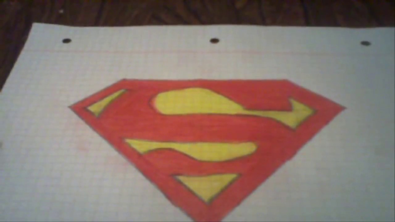 Como Dibujar El Logo De Superman | how to draw superman logo
