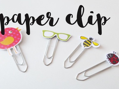 Cómo hacer un marcapáginas | Bookmark paper clip DIY