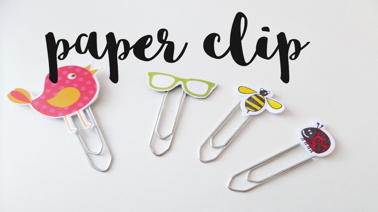 Cómo hacer un marcapáginas | Bookmark paper clip DIY