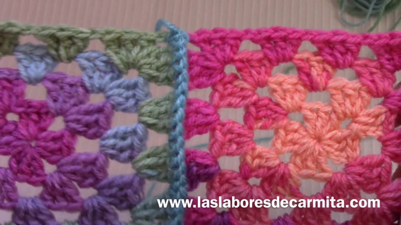 Crochet como unir con relieve