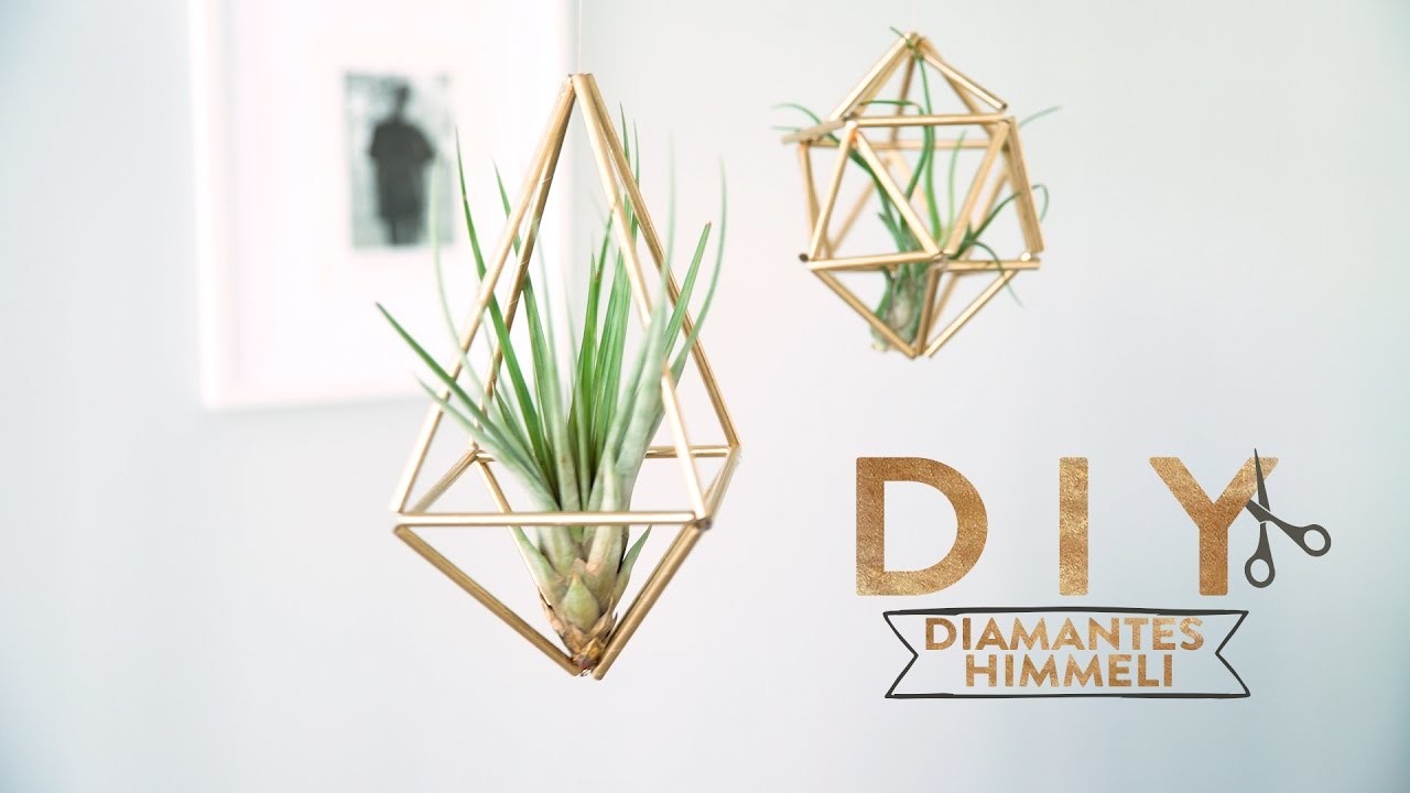 Diamantes Himmeli de color dorado para colgar | DIY Westwing