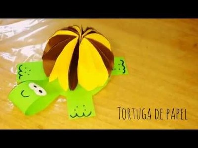 DIY tortuga de papel - Como hacer una tortuga de papel