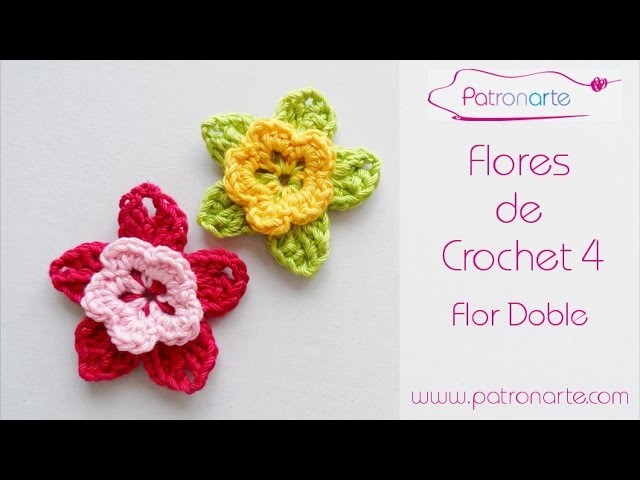 Flor de Crochet Doble