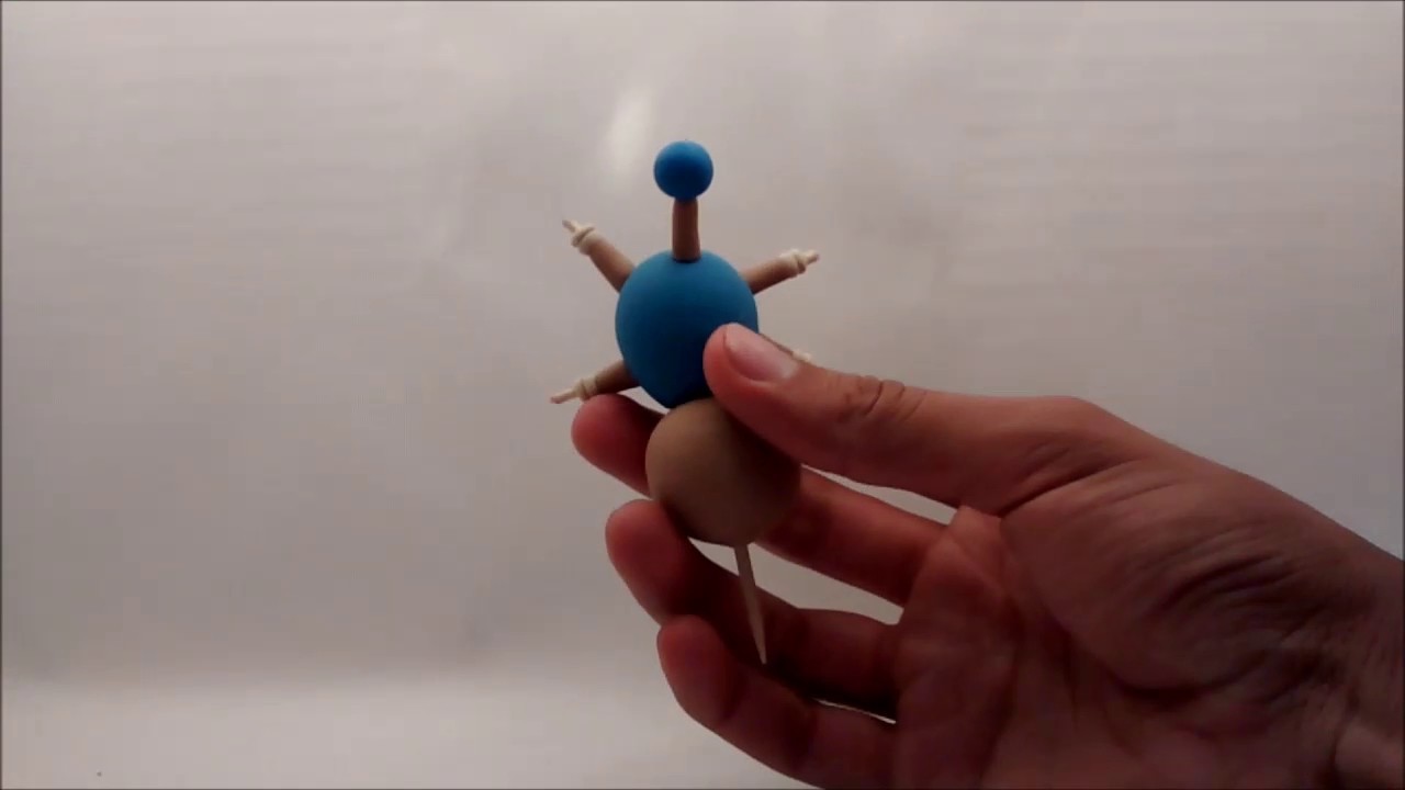 Hitmontop tutorial pokemon en porcelana fría. cold porcelain. polymer clay. arcilla polimérica