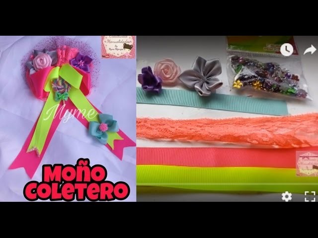 MOÑO COLETERO. COLORES NEON. BOWS.LAZOS.TUTORIALES.CINTILLOS.MANUALIDADES
