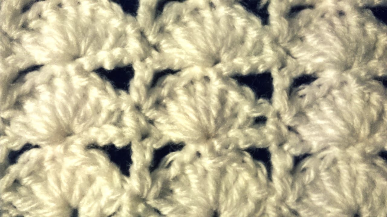 Punto "abanico lineal" (ganchillo. crochet)
