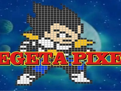 Vegeta Pixel Art | Manualidades Dragon Ball Z