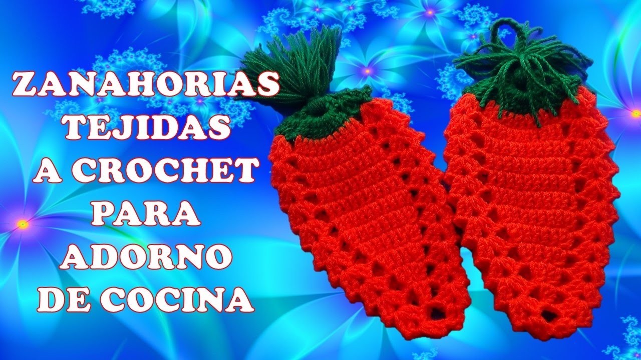 ZANAHORIAS  CARROTS tejidas a crochet para agarraderas de ollas o adorno de cocina