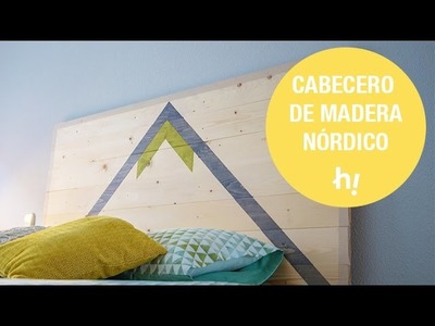 Cabecero de madera de estilo nórdico · Handfie DIY