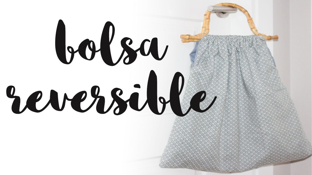 Cómo hacer una bolsa de tela reversible | Fabric bag DIY | Idea regalo día de la madre