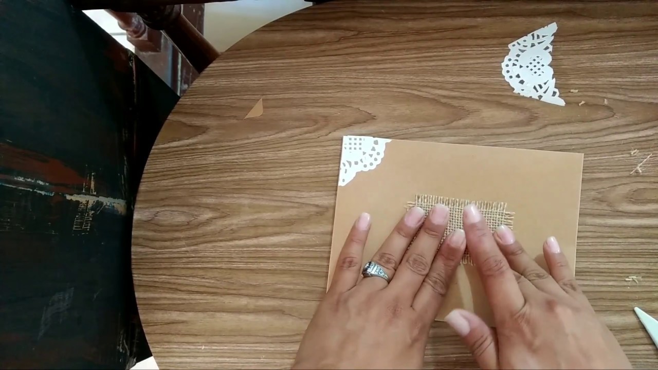 Invitación y sobre Vintage DIY