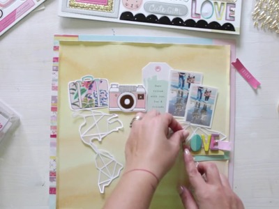 LO Love Travelling *scrapbook process video*