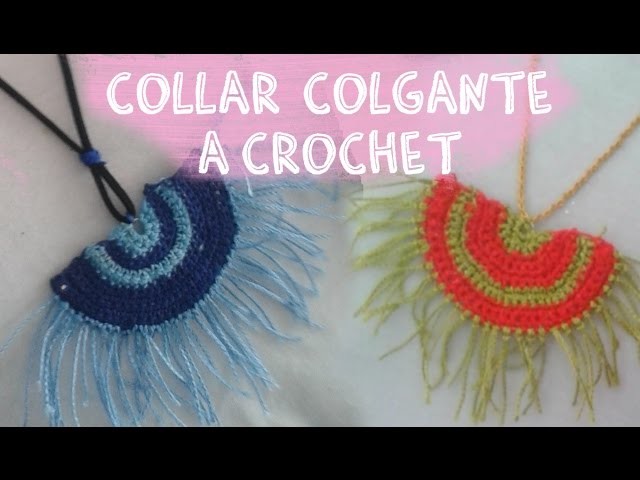 Collar Colgante estilo boho a crochet "Necklece Crochet"