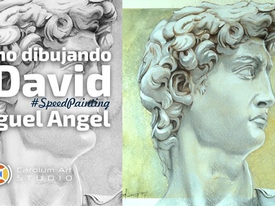 Como Dibujando el Busto del David de Miguel Angel