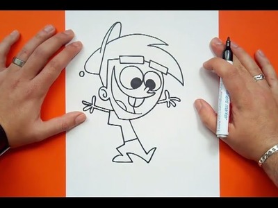 Como dibujar a Timmy - Los padrinos magicos | How to draw Timmy - The Fairly OddParents