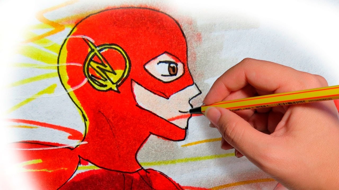 COMO DIBUJAR ANIME THE FLASH: Dibuja a los superheroes en manga
