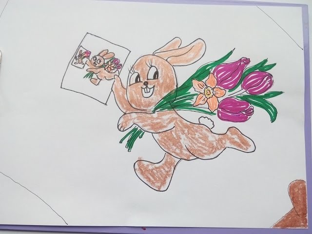 Cómo dibujar una liebre (Conejo) para principiantes. Como desenhar uma lebre (coelho)