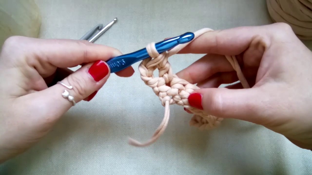 Curso Básico crochet zurdas: 3.-Punto Alto o Vareta