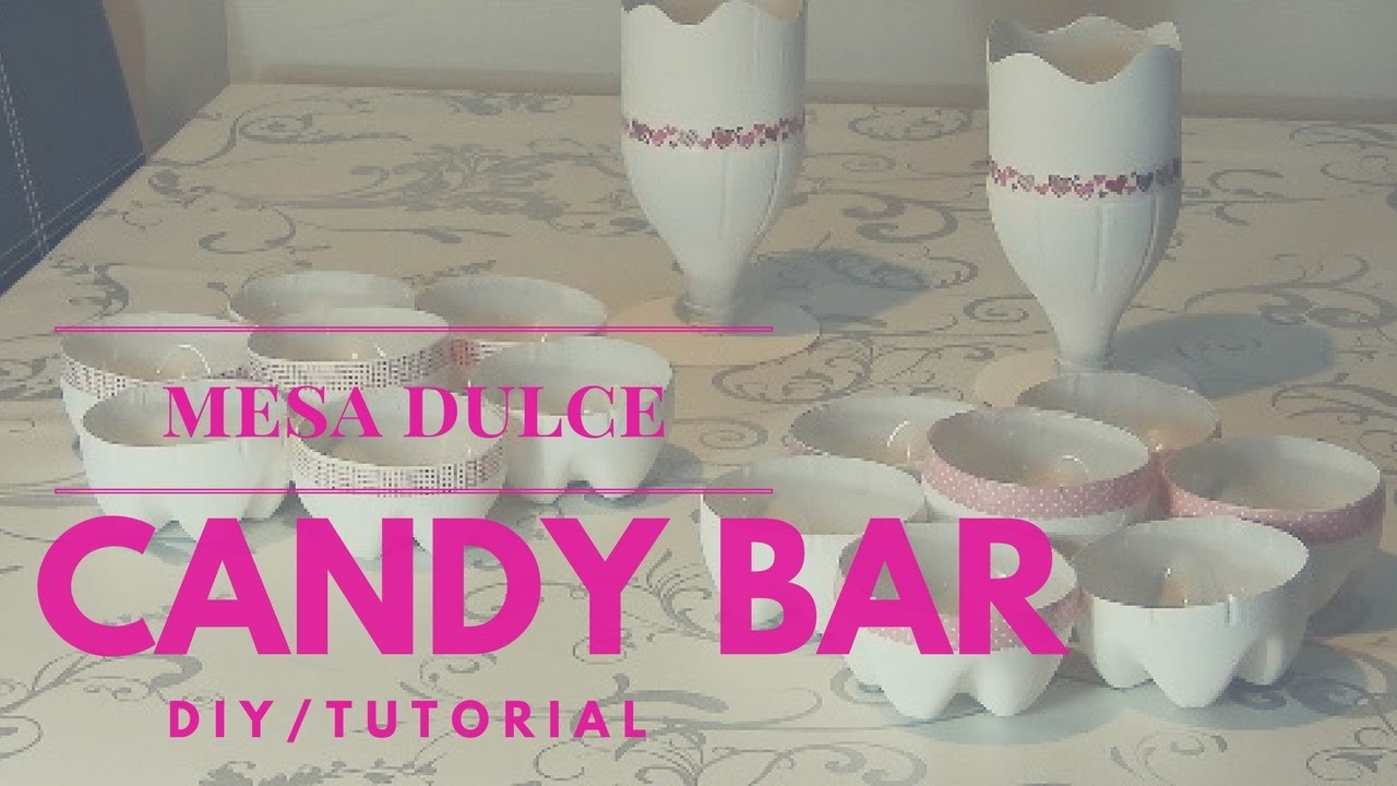 DIY: tutorial para hacer un candy bar o mesa dulce low cost reciclando!!