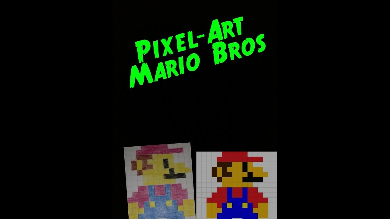 Tutorial como hacer a Mario Bros 8 bits- Pixel-art