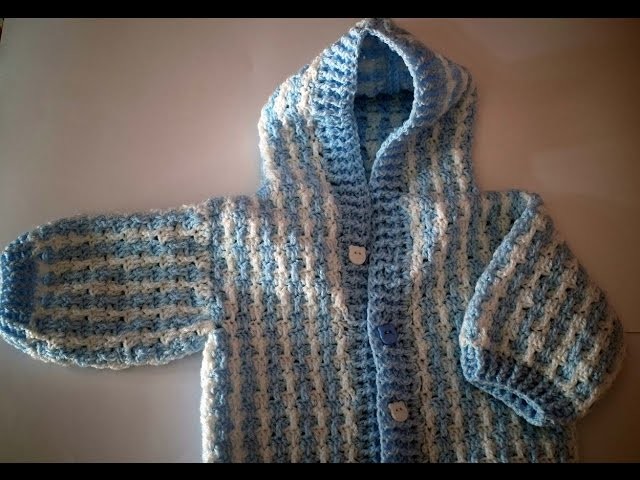 Cómo tejer abrigo de bebé en crochet 1ª parte  muy fácil y rapido
