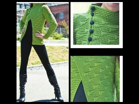 Crochet tutorial  cardigan.chaqueta  de primavera