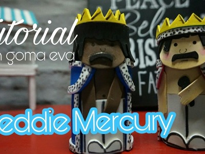 DIY Freddie Mercury con rollo de papel higiénico