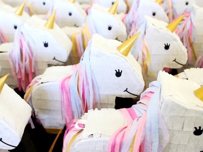 DIY Mini Unicorn Piñatas