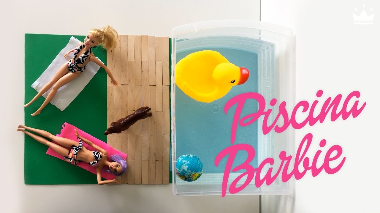 DIY Piscina para Barbie ¡Muy fácil!