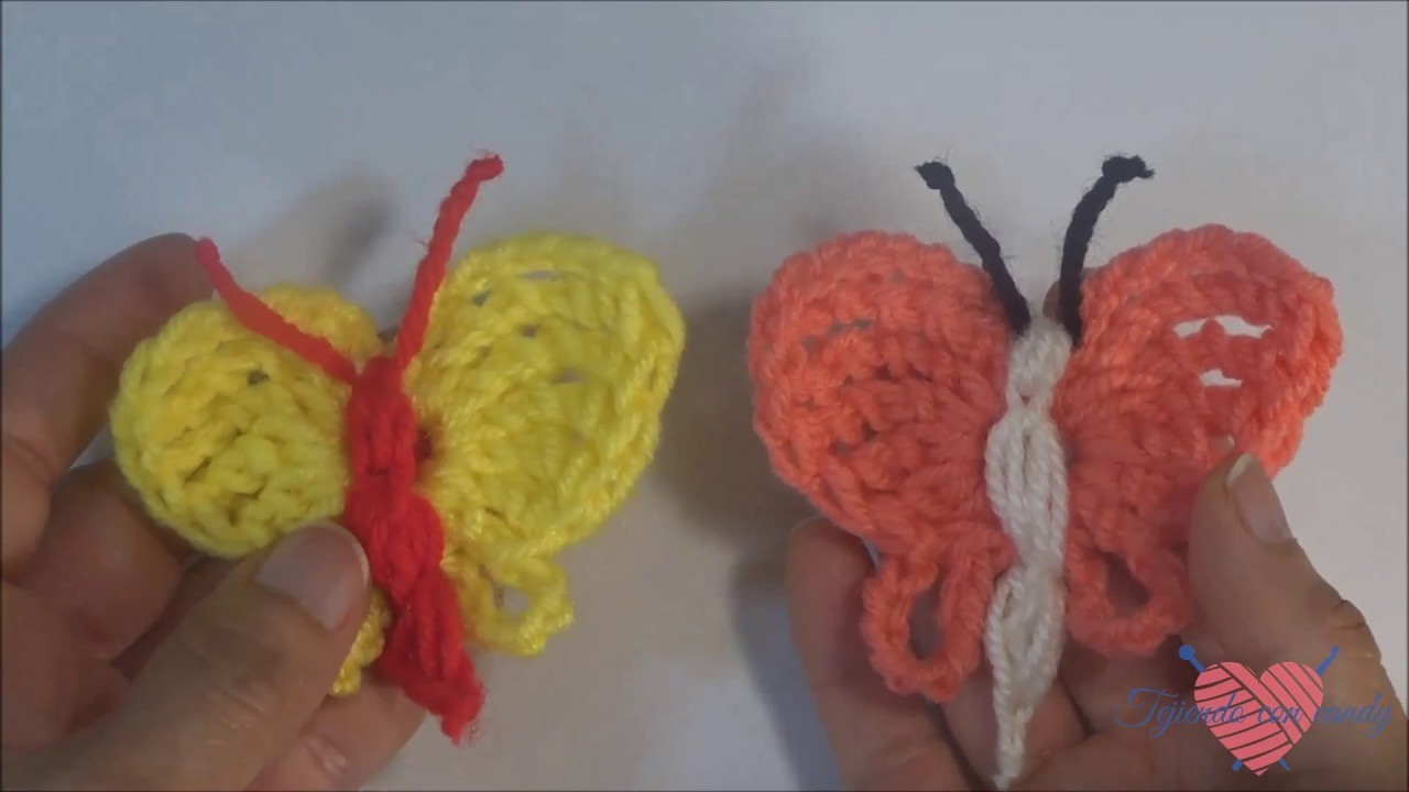 Maripositas a crochet