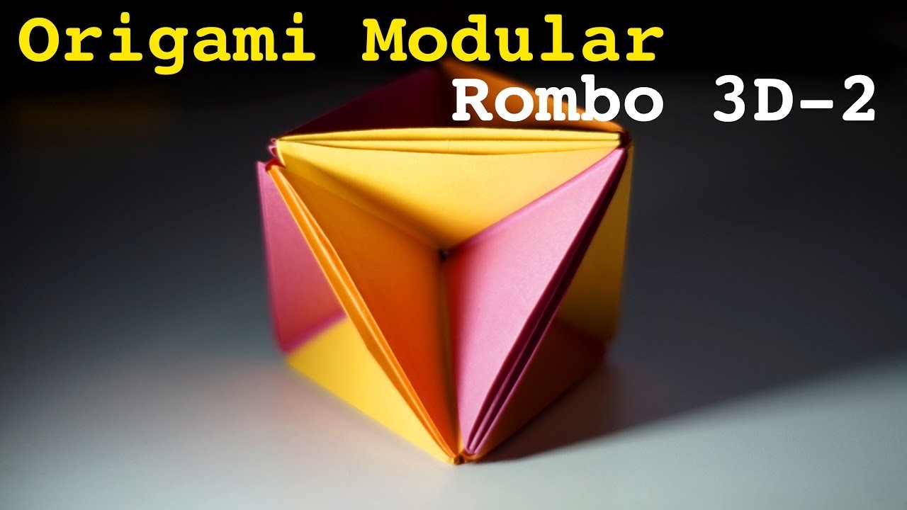 Origami Modular - Rombo 3D-2