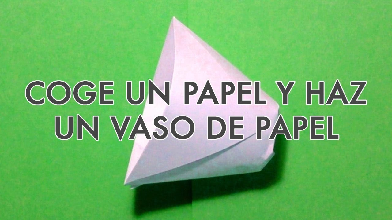 ORIGAMI y PAPIROFLEXIA | Coge un folio y haz un VASO DE PAPEL