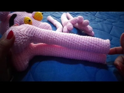 Pantera Rosa al crochet. .cuarta parte: patas,cola