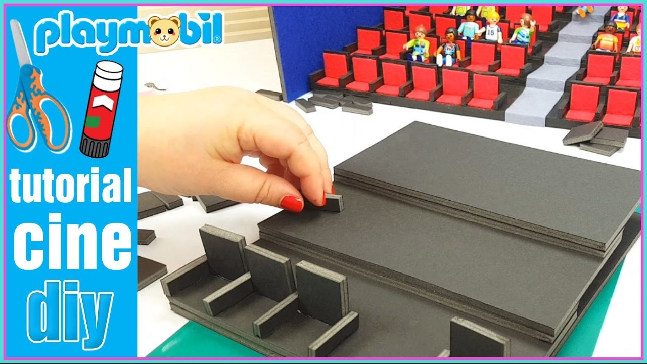 Playmobil | Tutorial, como hacer un cine para playmobil. DIY Playmobil en español.