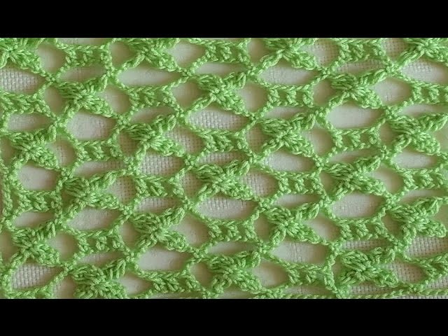 Punto fantasia en crochet - crochet punto calado - ideal para blusa, chal, manta para bebe