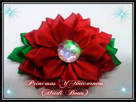 Rosa de liston (Liston rose Ribbon)DIY TUTORIAL RIBBONS ROSE