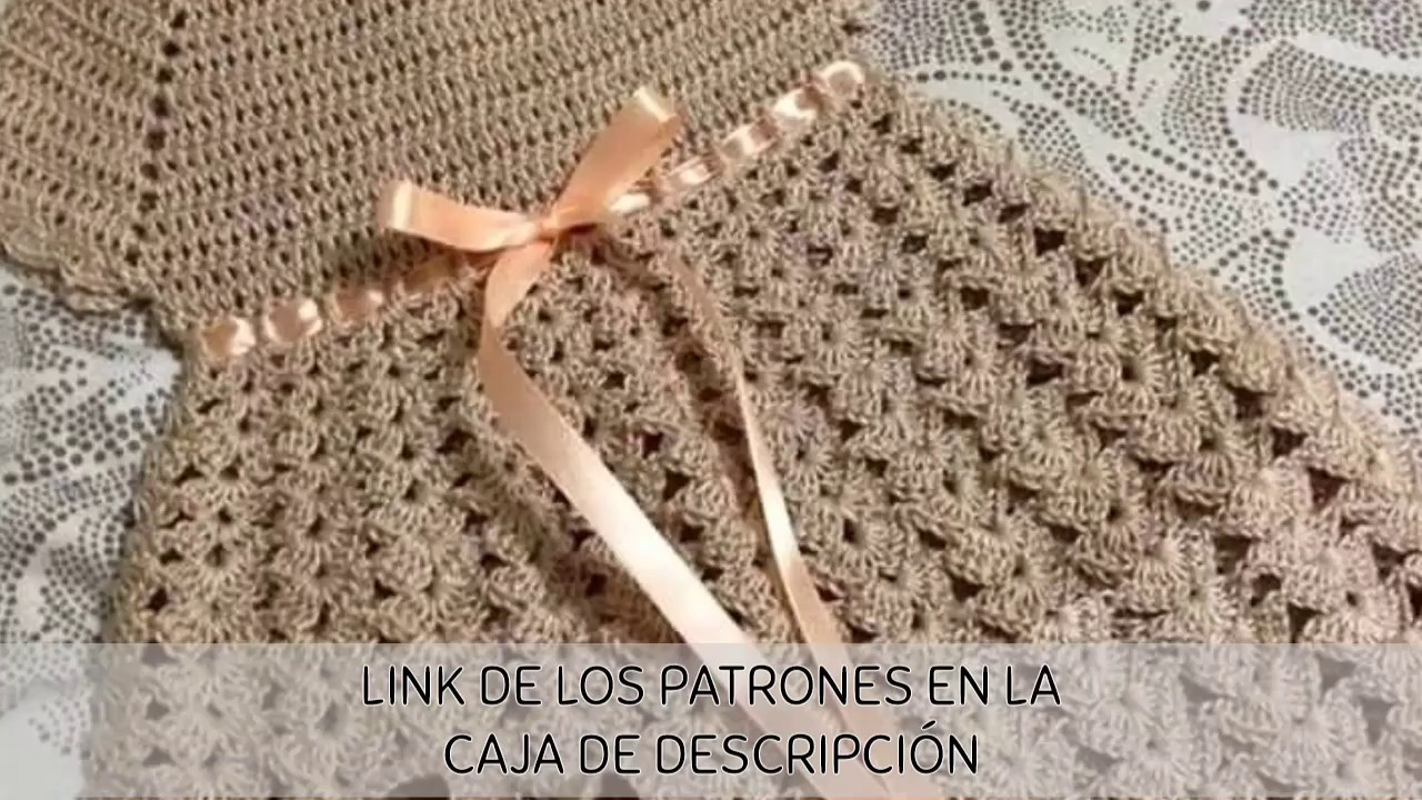 6 Vestidos para niña a crochet | patrones en la caja de descripción