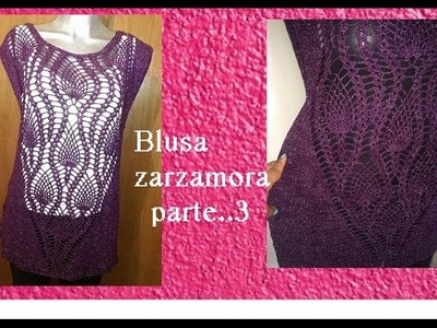 Blusa en crochet Zarzamora (parte.  3)